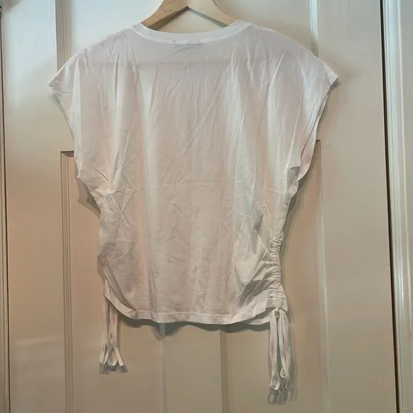 NWT Zara White Ruched Women Top - Picture 6 of 6